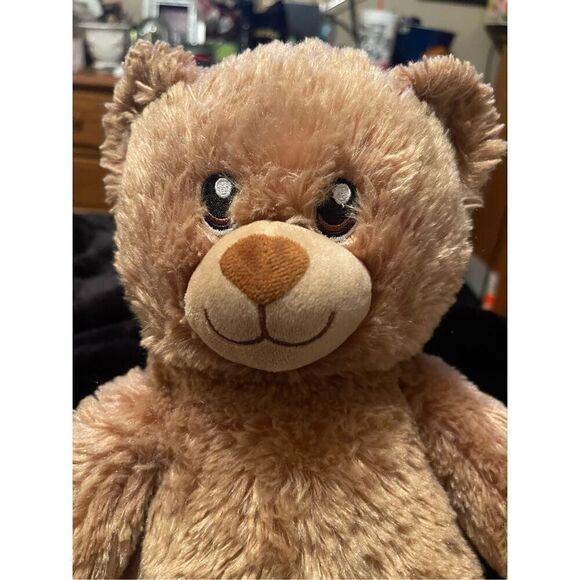 Build-A-Bear Workshop Brown Blue Happy Birthday Plush Teddy Bear Stuffed Toy - Picture 4 of 12